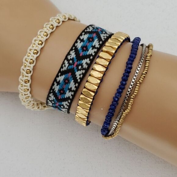 Stella & Dot Vista Wrap Tribal Boho Bracelet - Picture 3 of 7